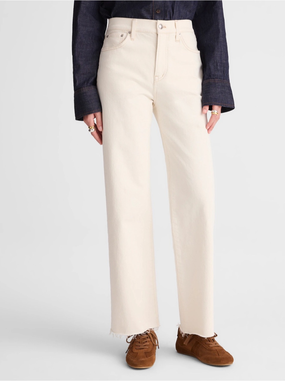 Madewell The Petite Perfect Vintage Wide-Leg Crop Jean Size 30 Petite NEW W/ Tag - Picture 2 of 5